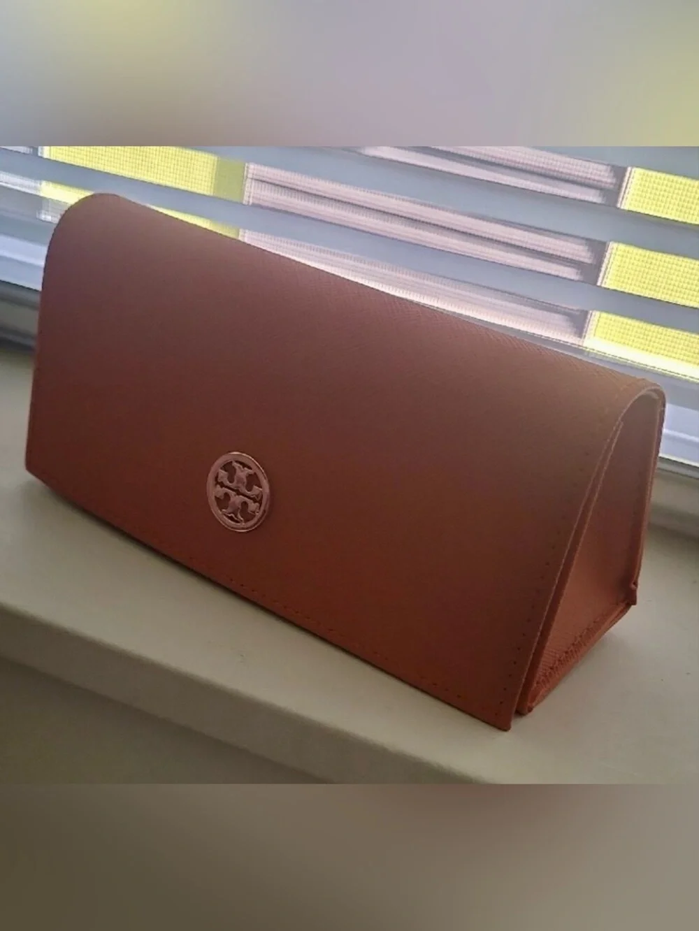 Tory Burch Coral Leather Sunglass Case